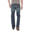 imageWrangler Mens Retro Slim Fit Boot Cut Green JeansLeighton