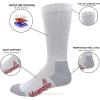 imageWrangler Mens Riggs Ultra Dri Mid Calf Boot Socks 4 PairsWhite