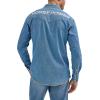 imageWrangler Mens X Hot Wheels Denim Work ShirtLight Blue Denim