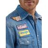 imageWrangler Mens X Hot Wheels Denim Work ShirtLight Blue Denim