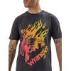 imageWrangler Mens X Hot Wheels Flaming Bronco TeeBlack