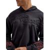 imageWrangler Mens X Hot Wheels Logo Flame HoodieBlack