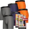 imageWrangler Mesh Quick Dry Comfort Stretch Mens Boxer Briefs NylonSpandex Blend 6Pack MoistureWicking AntiOdorNavyOrangeGrey
