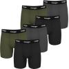 imageWrangler Ranger Mens Active Stretch Boxer Briefs MoistureWicking 4Way Stretch Gusseted Design 6PackCharcoal  Military Green  Blk