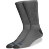 imageWrangler Ultra Dry Crew Socks for Men  12 Pack Full Cushion Arch Support MoistureWicking Steel Toe  Size 1315Grey