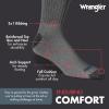 imageWrangler Ultra Dry Crew Socks for Men  12 Pack Full Cushion Arch Support MoistureWicking Steel Toe  Size 1315Grey