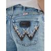 imageWrangler Womens X Hot Wheels High Rise Relaxed ShortLight Blue Denim