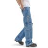 imageWrangler Womens X Hot Wheels Wide Leg Cargo JeanMedium Blue Denim