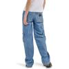 imageWrangler Womens X Hot Wheels Wide Leg Cargo JeanMedium Blue Denim