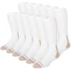 imageWrangler  365 Mens Crew Socks  Full Cushion Socks for AllDay Comfort  Fits Sizes 612White