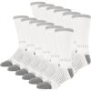 imageWrangler  Peak Mens Crew Socks  Durable Half Cushion Socks with Arch SupportWhite