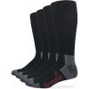 imageWrangler Mens Riggs Ultra Dri Mid Calf Boot Socks 4 PairsBlack