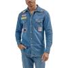 imageWrangler Mens X Hot Wheels Denim Work ShirtLight Blue Denim