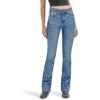 imageWrangler Womens HighRise Bootcut JeanDark Blue Denim