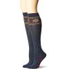 imageWrangler Womens Ladies Angora Aztec Boot Socks 2 Pair PackDenim