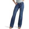 imageWrangler Womens Retro Mae Mid Rise Wide Leg Trouser JeanCassie