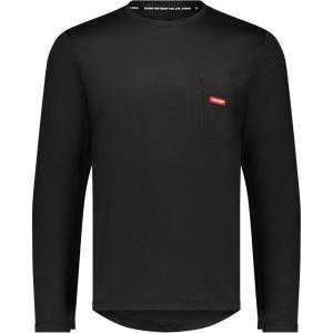 imageWrangler  Mens Long Sleeve Thermal Shirt Black  Cold Weather Base Layer Shirts  Thermal Underwear for MenBlack