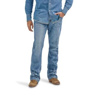 imageWrangler Mens X Hot Wheels Flames Bootcut JeanMedium Blue