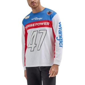 imageWrangler Mens X Hot Wheels Long Sleeve Colorblocked TeeMulti