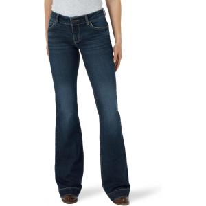 imageWrangler Womens Retro Mae Mid Rise Wide Leg Trouser JeanSamantha