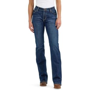imageWrangler Womens Willow Mid Rise Performance Waist Boot Cut Ultimate Riding JeanAndrea