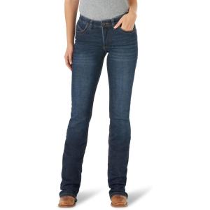 imageWrangler Womens Willow Mid Rise Performance Waist Boot Cut Ultimate Riding JeanLovette