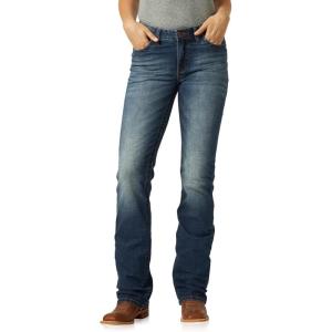 imageWrangler Womens Willow Mid Rise Performance Waist Boot Cut Ultimate Riding JeanRebecca