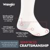 imageWrangler  Mens Socks  Cushion Work Crew Socks Size 612 12 PackWhite