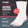 imageWrangler  Mens Socks  Cushion Work Crew Socks Size 612White