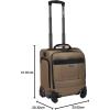 imageWrangler 17quot Underseat Spinner CarryOn Luggage MochaMocha