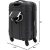 imageWrangler 20quot Astral Hardside CarryOn Luggage Dark ShadowBlack