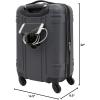 imageWrangler 20quot Astral Hardside CarryOn Luggage Dark ShadowDark Shadow