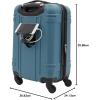 imageWrangler 20quot Astral Hardside CarryOn Luggage Dark ShadowHydro