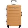 imageWrangler 5 Piece Luggage ampamp Travel Accessories Set BlueAmber Gold