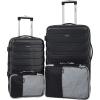 imageWrangler 5 Piece Luggage ampamp Travel Accessories Set BlueBlack
