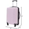 imageWrangler CarryOn Luggage Set BeigeLilac