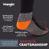 imageWrangler HiVis Work Socks for Men  Cushioned Crew Boot Socks with Arch Support Reinforced Heel ampamp Toe  Size 612BlackOrange