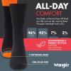 imageWrangler HiVis Work Socks for Men  Cushioned Crew Boot Socks with Arch Support Reinforced Heel ampamp Toe  Size 612BlackOrange