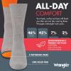 imageWrangler HiVis Work Socks for Men  Cushioned Crew Boot Socks with Arch Support Reinforced Heel ampamp Toe  Size 612Grey HeatherOrange