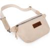 imageWrangler Large Fanny Packs for Women Waist Bag Travel Belt Bags Crossbody Sling PurseABeige