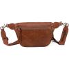 imageWrangler Large Fanny Packs for Women Waist Bag Travel Belt Bags Crossbody Sling PurseABrown