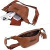 imageWrangler Large Fanny Packs for Women Waist Bag Travel Belt Bags Crossbody Sling PurseABrown