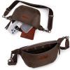 imageWrangler Large Fanny Packs for Women Waist Bag Travel Belt Bags Crossbody Sling PurseACoffee