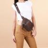 imageWrangler Large Fanny Packs for Women Waist Bag Travel Belt Bags Crossbody Sling PurseACoffee