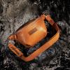 imageWrangler Large Fanny Packs for Women Waist Bag Travel Belt Bags Crossbody Sling PurseALight Brown