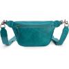 imageWrangler Large Fanny Packs for Women Waist Bag Travel Belt Bags Crossbody Sling PurseATorquise