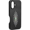 imageWrangler Leather Embroidered iPhone Case  Western Star Compatible with iPhone Cream 16 Pro MaxBlack