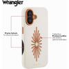 imageWrangler Leather Embroidered iPhone Case  Western Star Compatible with iPhone Cream 16 Pro MaxCream