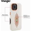 imageWrangler Leather Embroidered iPhone Case  Western Star Compatible with iPhone Cream 16 Pro MaxCream