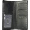 imageWrangler Mens Bifold Wallet with FlipOut ID Window Genuine Leather Gift for HimBlack Boot Stitch